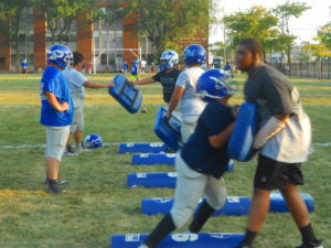 Blocking Practice - Youth sports can help develop social skills